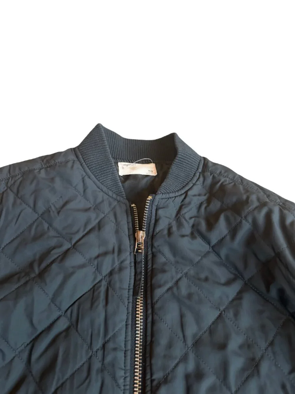 Your Neighbors Black Quilted Zip-Down Jacket Coat Lightweight Size XS Men's